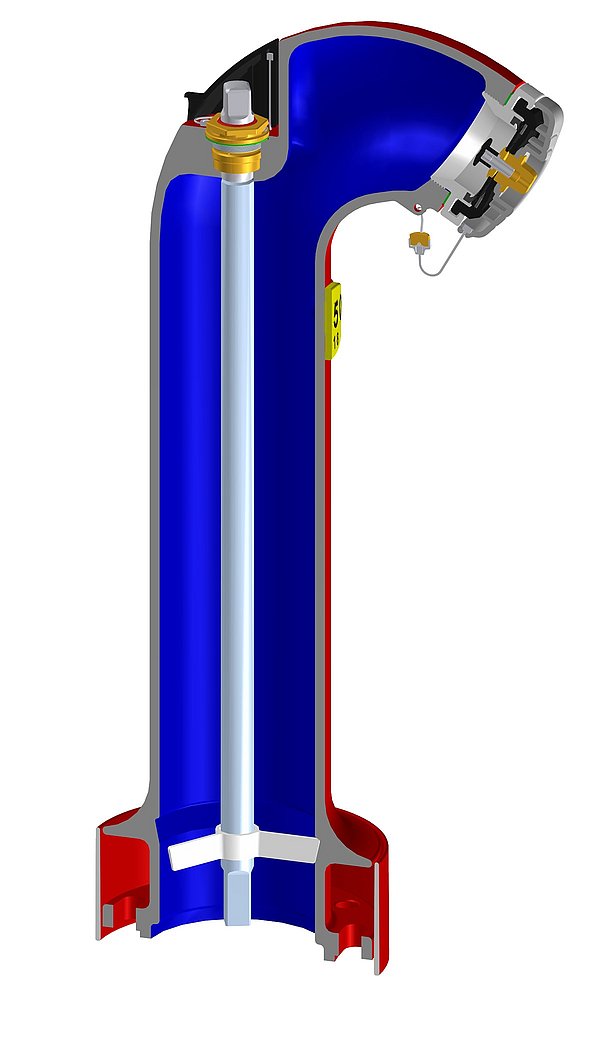 Modello in sezione Parte superiore idrante 6006 Modello in sezione Parte superiore idrante 6006