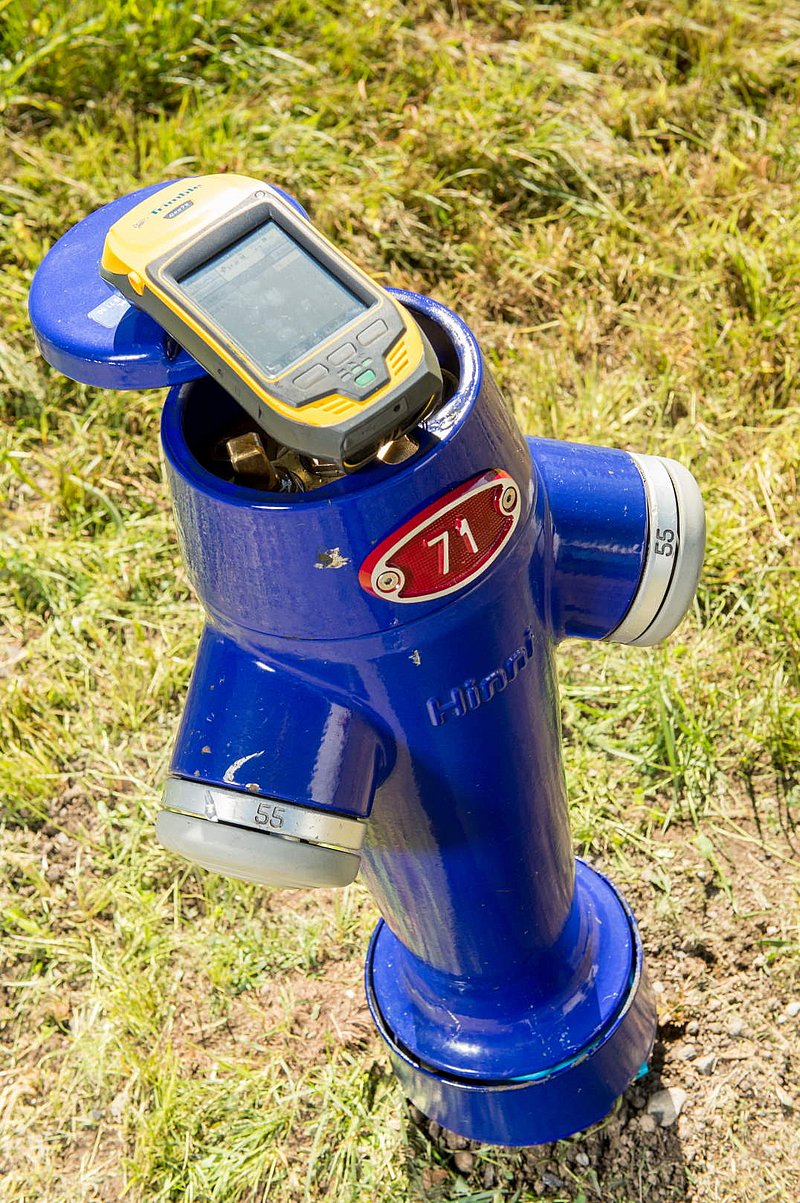 Registrazione posizione GPS sull’idrante Registrazione posizione GPS sull’idrante